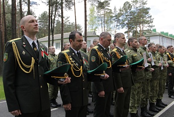 Сморгонские пограничники присоединились к общенациональной минуте молчания